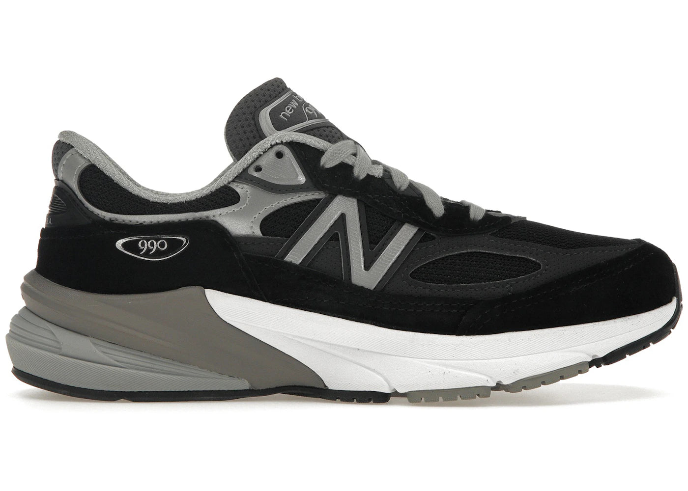 New Balance 990v6-MiUSA Black Gray White (Women's)