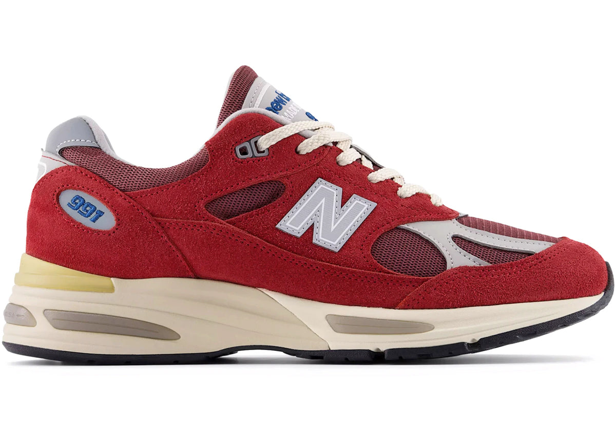 New Balance 991v2 MiUK Karanda Red - main view