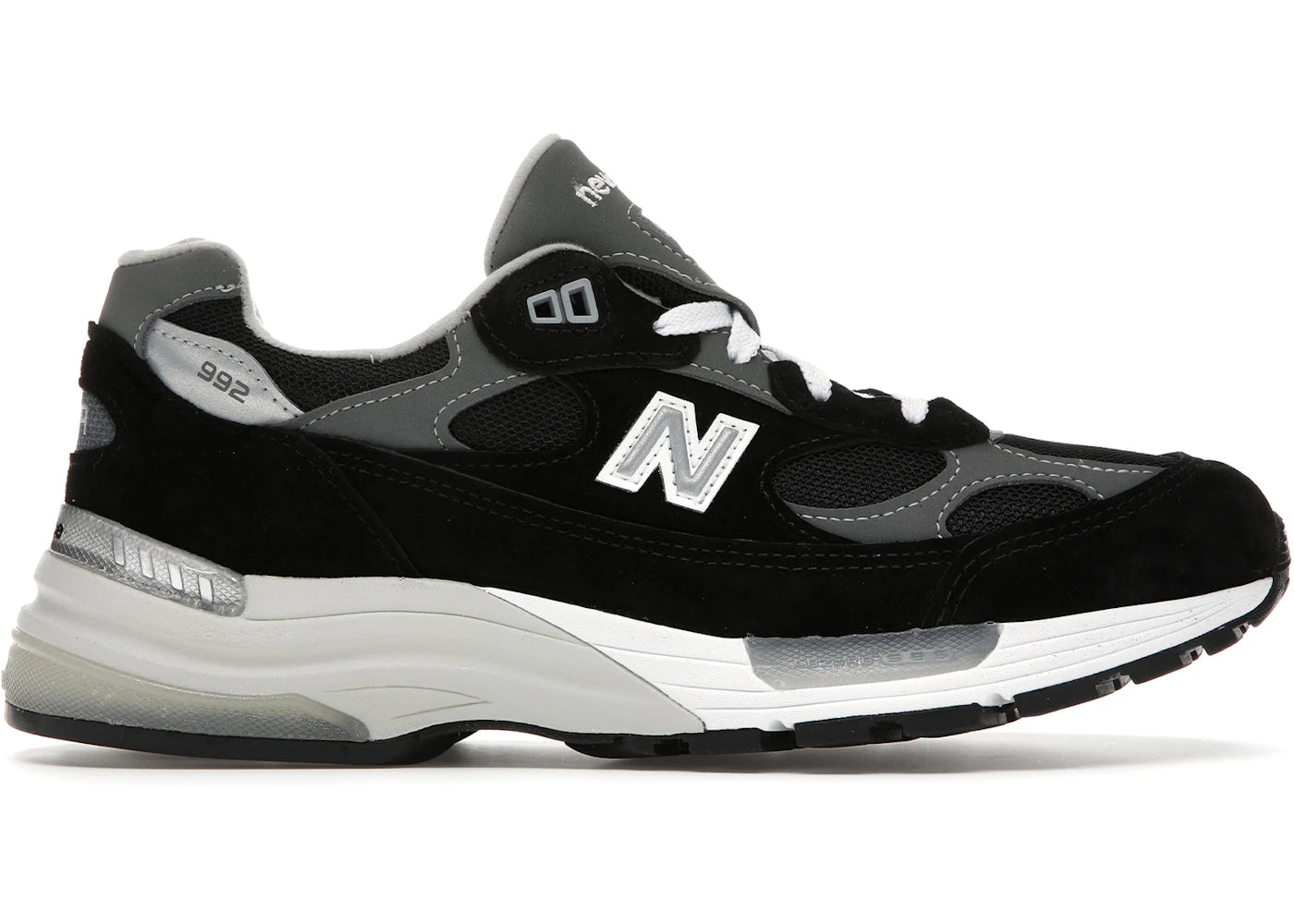 New Balance 992-Black Grey Suede