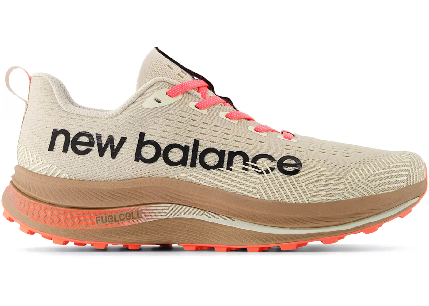 New Balance FuelCell SuperComp Trail Bisque Urgent Red