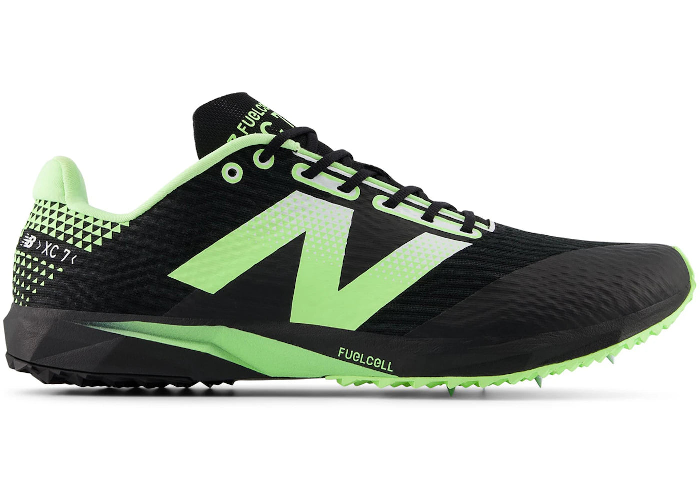 New Balance FuelCell XC7 v5 Black Mint Flash White