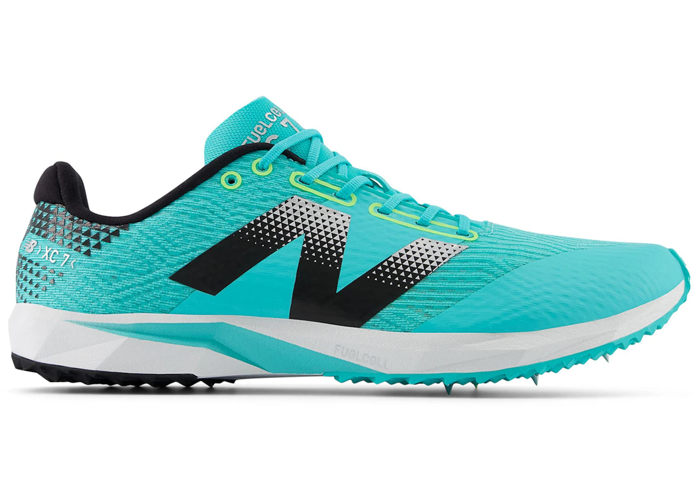 New Balance FuelCell XC7 v5 Cyber Jade Black Silver Metallic