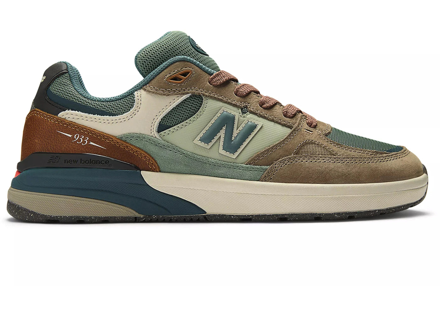 New Balance Numeric 933 Andrew Reynolds Mushroom New Spruce