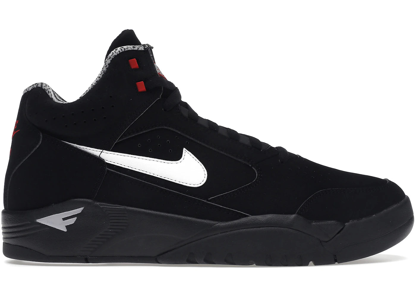 Nike Air Flight Lite II Mid-Black White Varsity Red