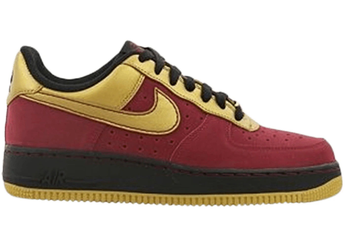 Nike Air Force 1 Low '07-Team Red Metallic Gold (Women's)