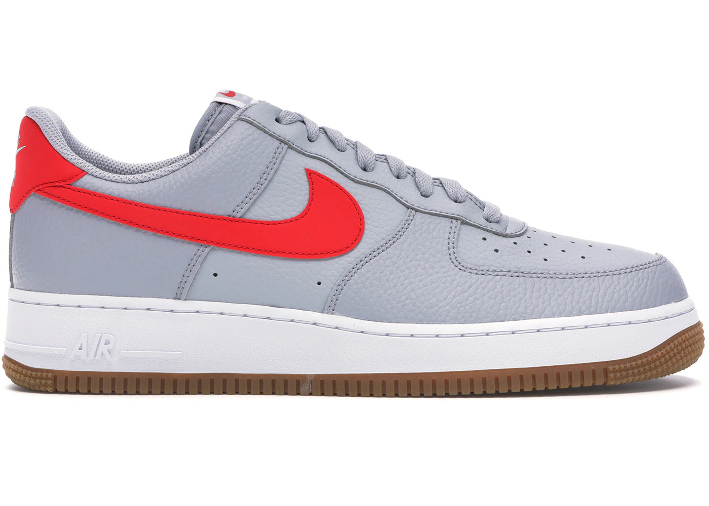 Nike Air Force 1 Low '07-Wolf Grey University Red