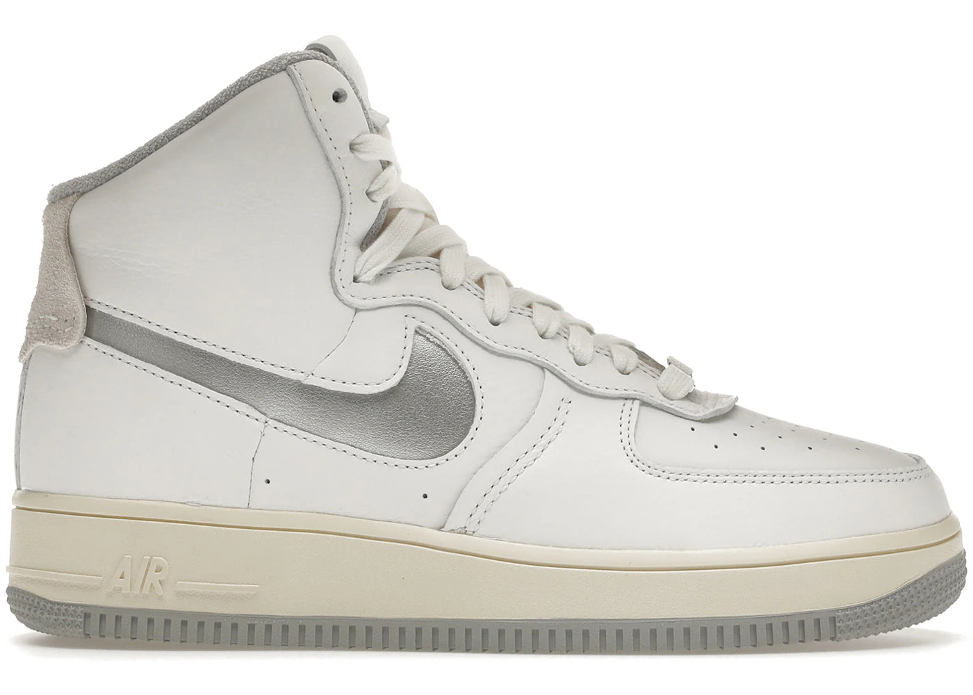 Nike Air Force 1 High Sculpt-White Silver (Women's)