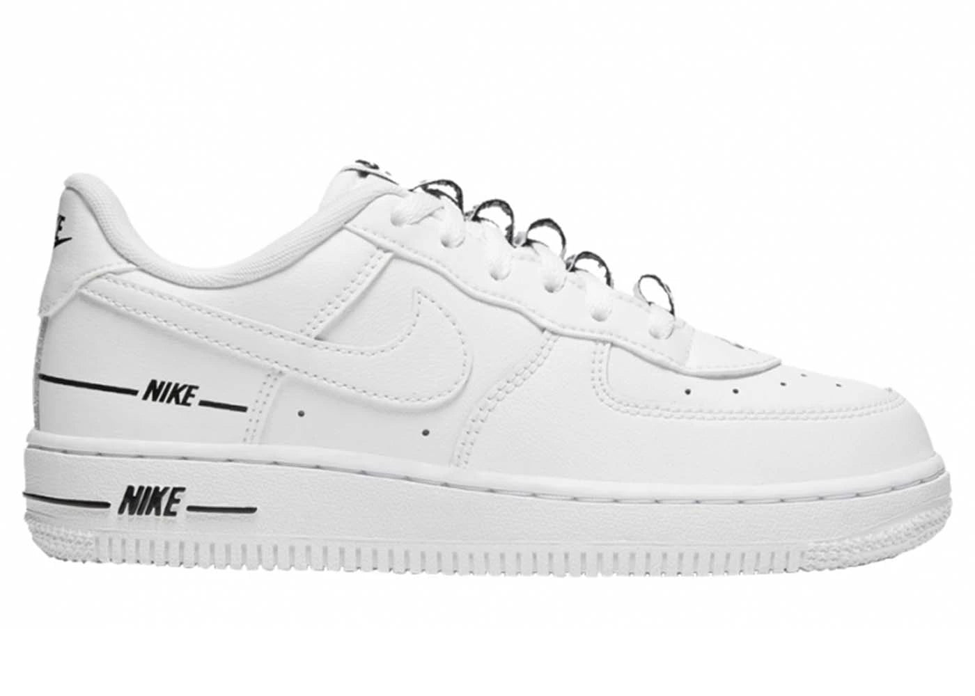Nike Air Force 1 LV8 3-Multiple Logos White (PS)