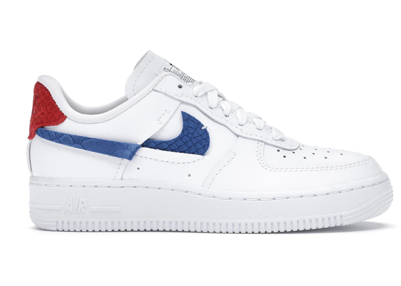 Nike Air Force 1-LXX Blanc Rouge Royal (Femme)