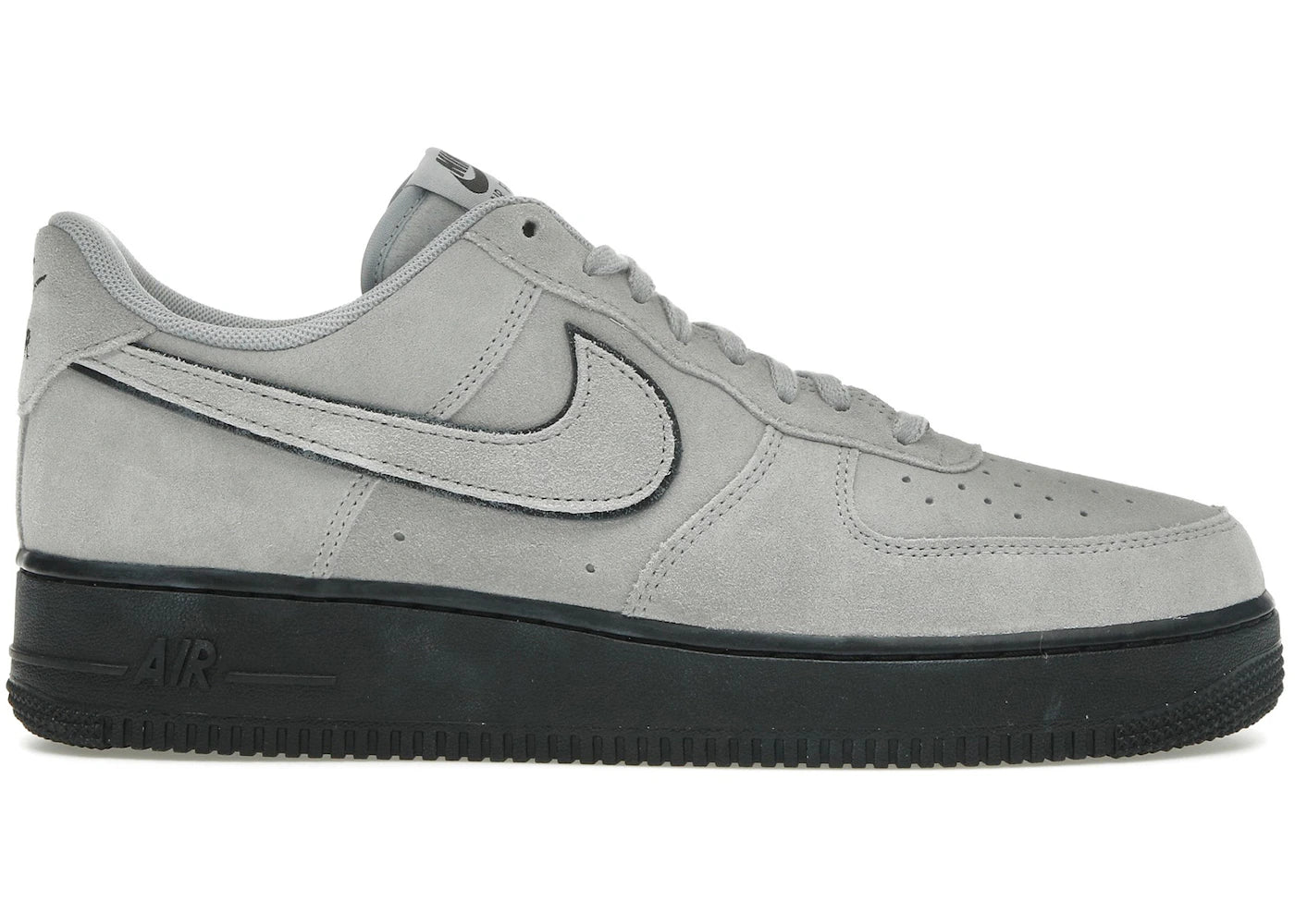 Nike Air Force 1 Low '07 LV8-Light Smoke Gray Suede Black
