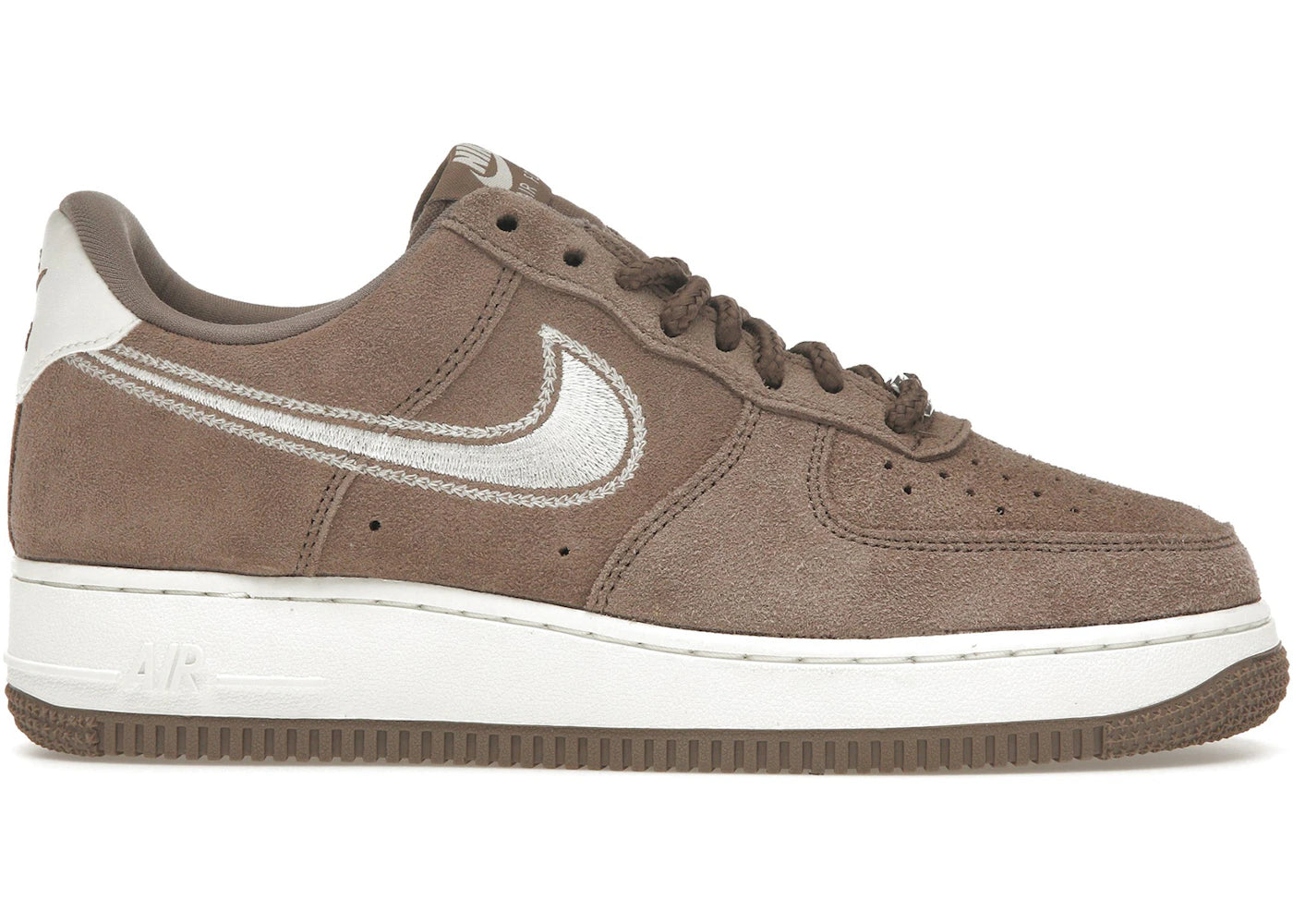 Nike Air Force 1 Low '07 LV8-Mink Brown Embroidered Swoosh