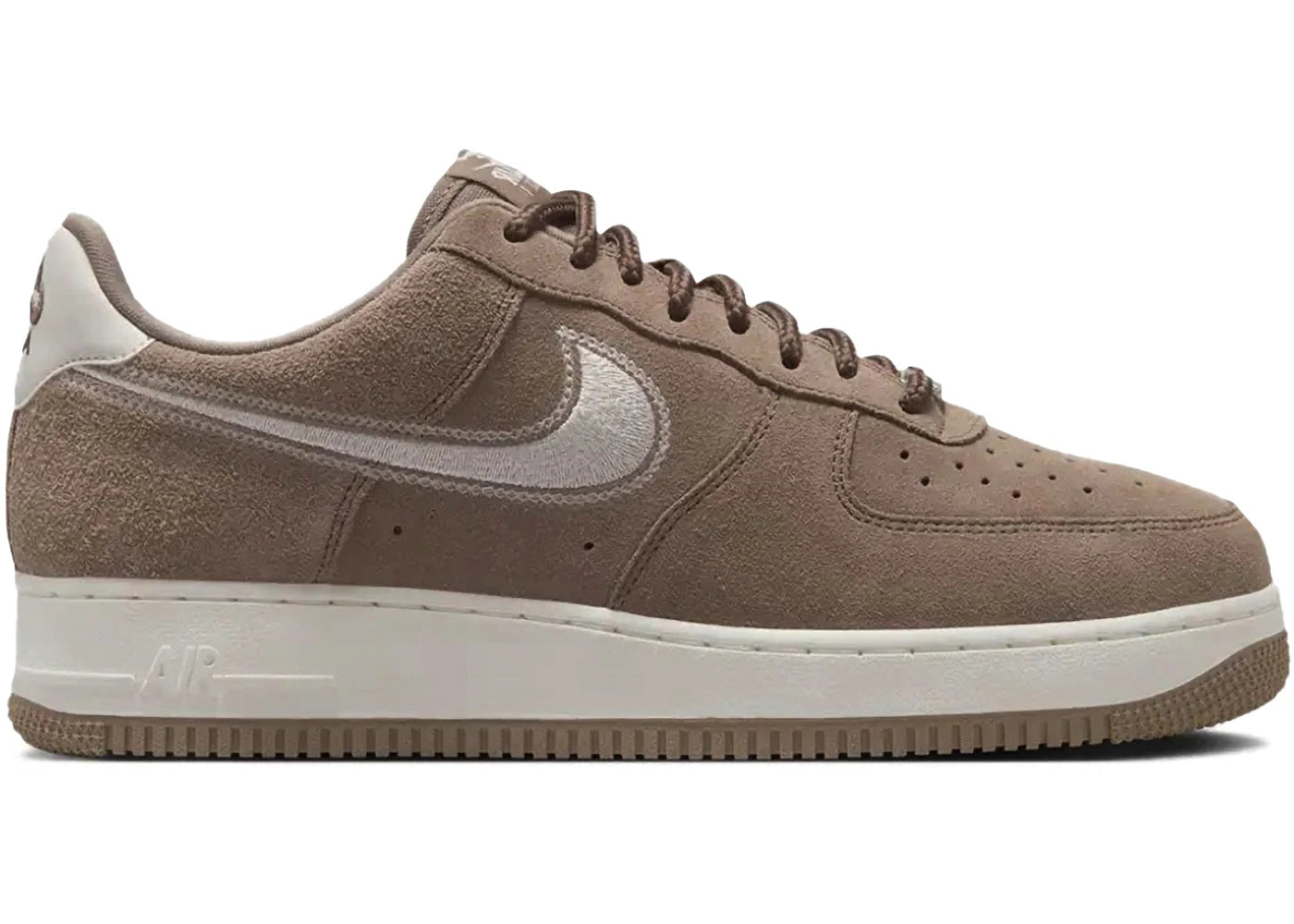 Nike Air Force 1 Low '07 LV8-Mink Brown Embroidered Swoosh