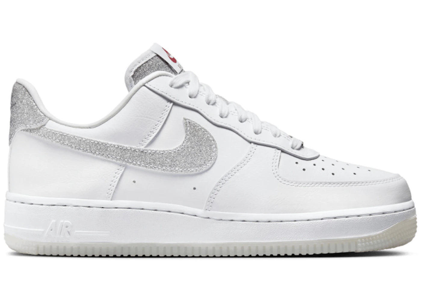 Nike Air Force 1 Low '07 LX-Glitter Swoosh White (Women's)