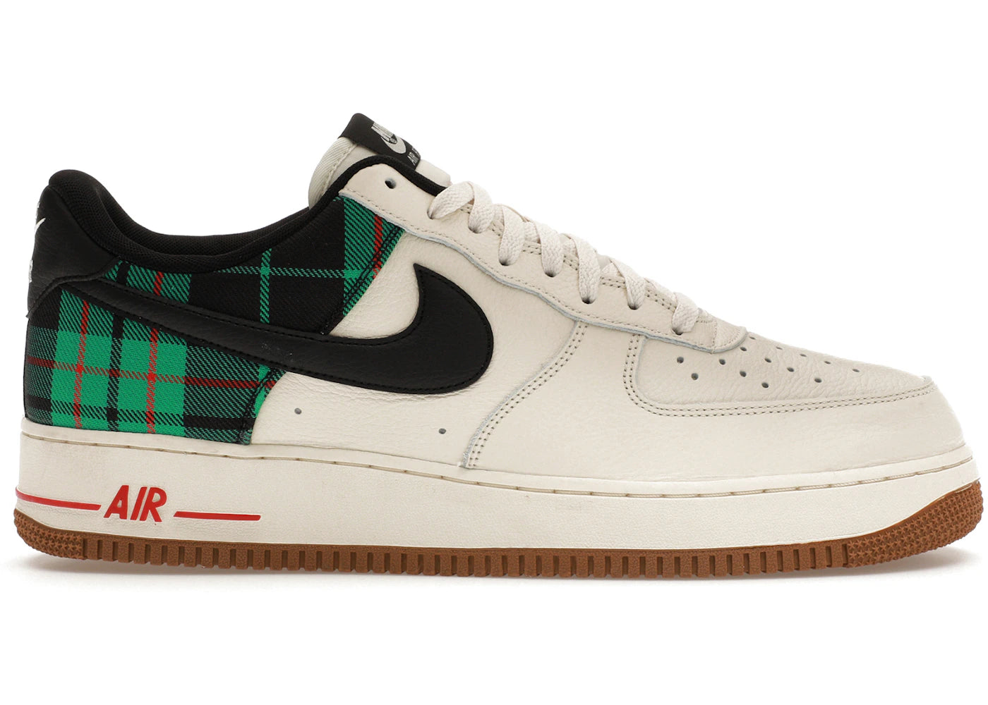 Nike Air Force 1 Low '07 LX Plaid Ivoire pâle Vert stade