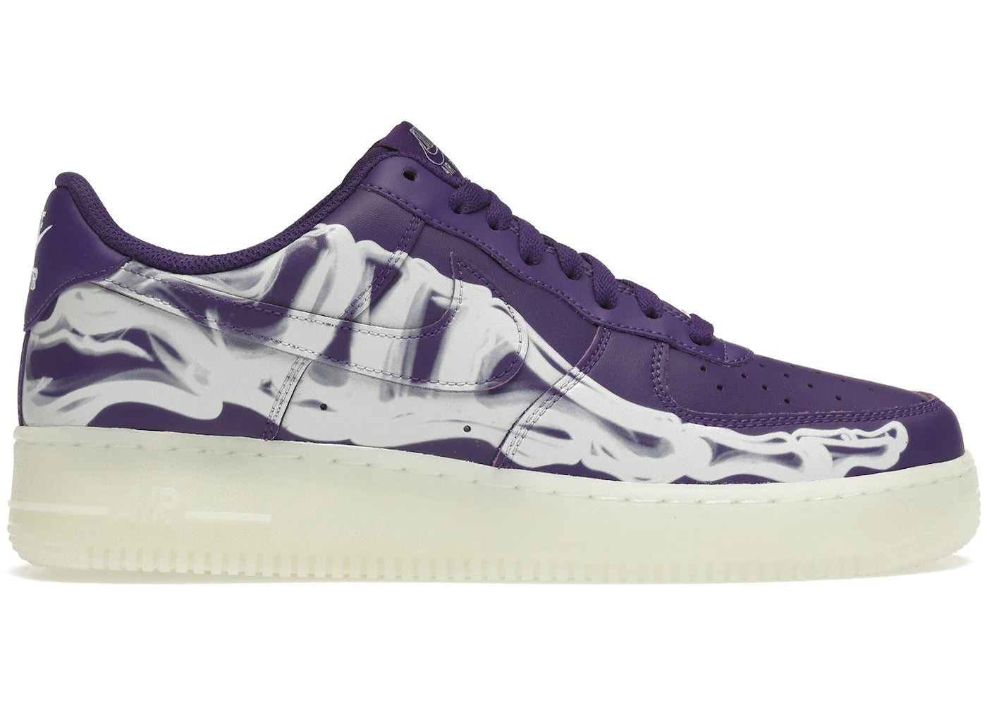 Nike Air Force 1 Low '07 QS Purple Skeleton Halloween