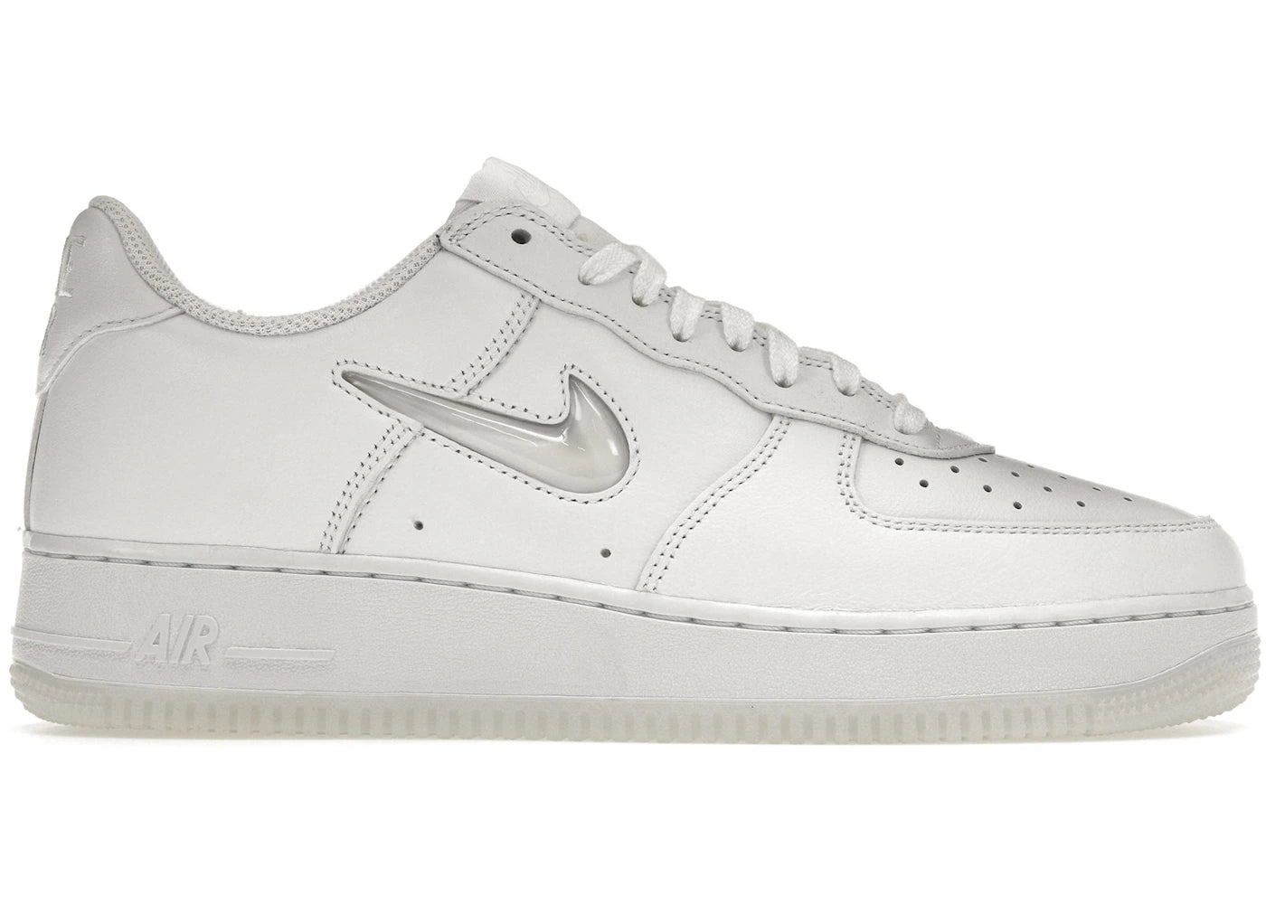 Nike Air Force 1 Low '07 Retro-Color of the Month Jewel Swoosh Triple White
