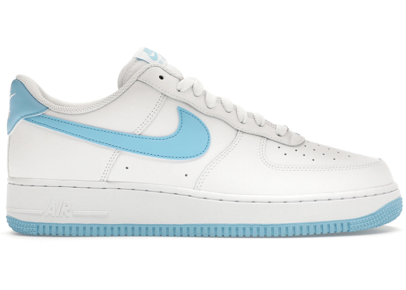 Nike Air Force 1 Low '07-White Aquarius Blue