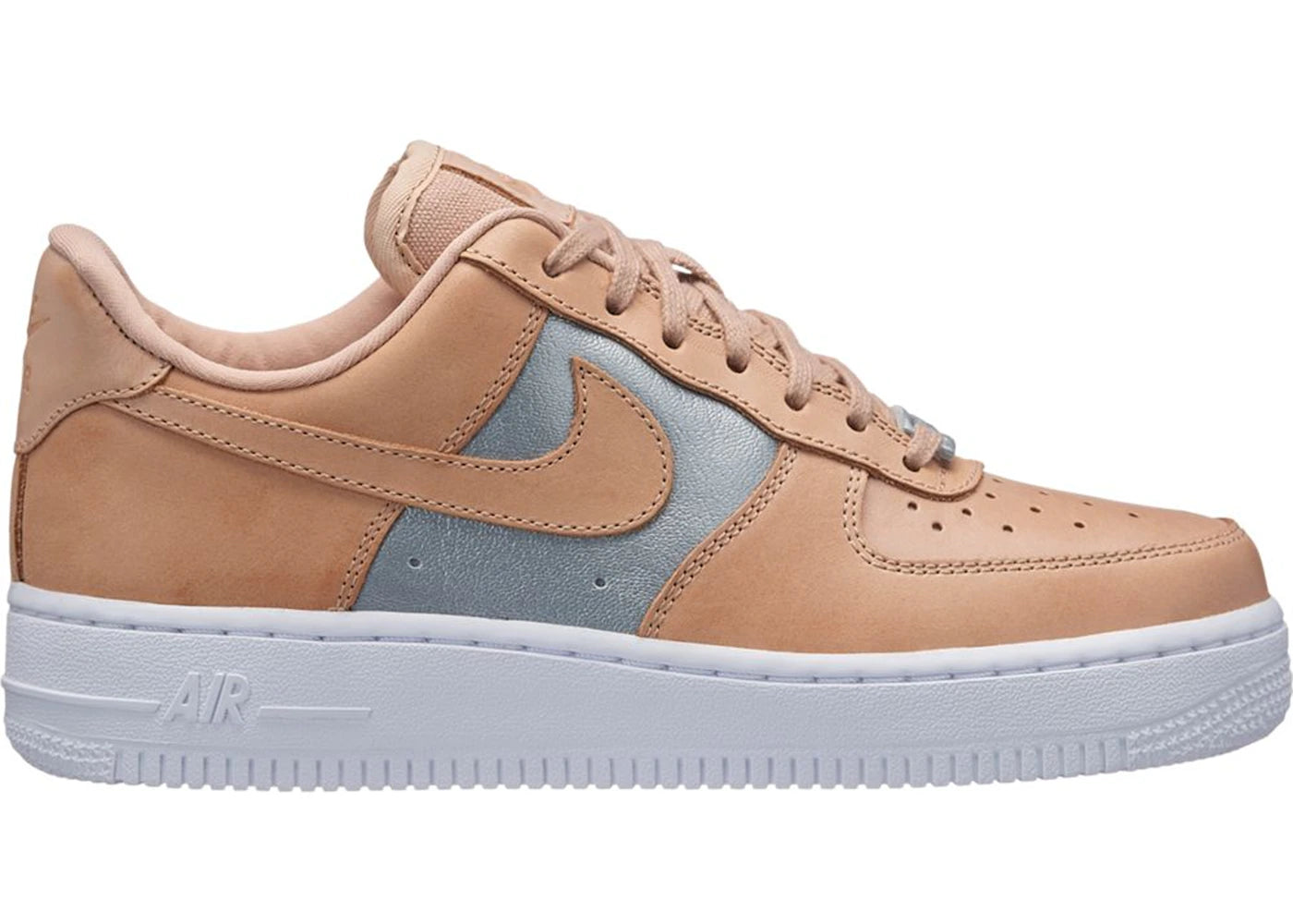 Nike Air Force 1 Low-Bio Beige Metallic Silver (Women's)