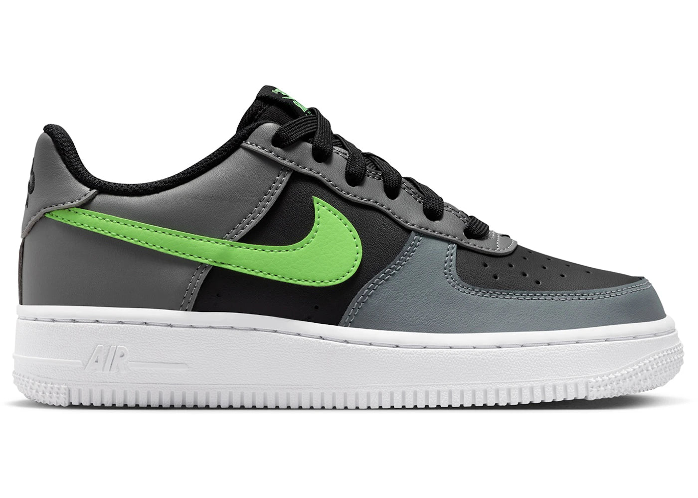 Nike Air Force 1 Low Black Smoke Grey Lime Blast