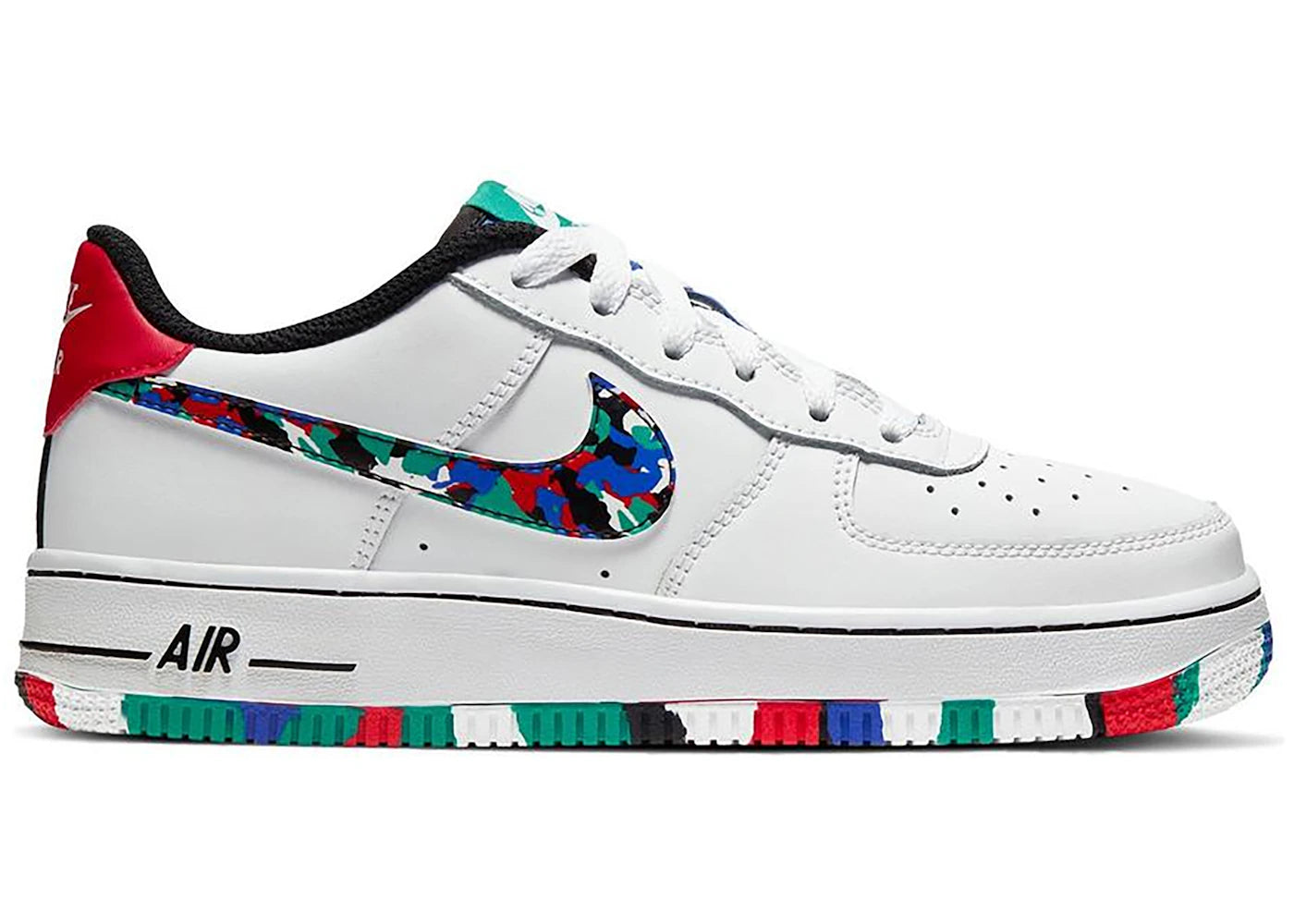 Nike Air Force 1 Low-Crayon White Multi (GS)