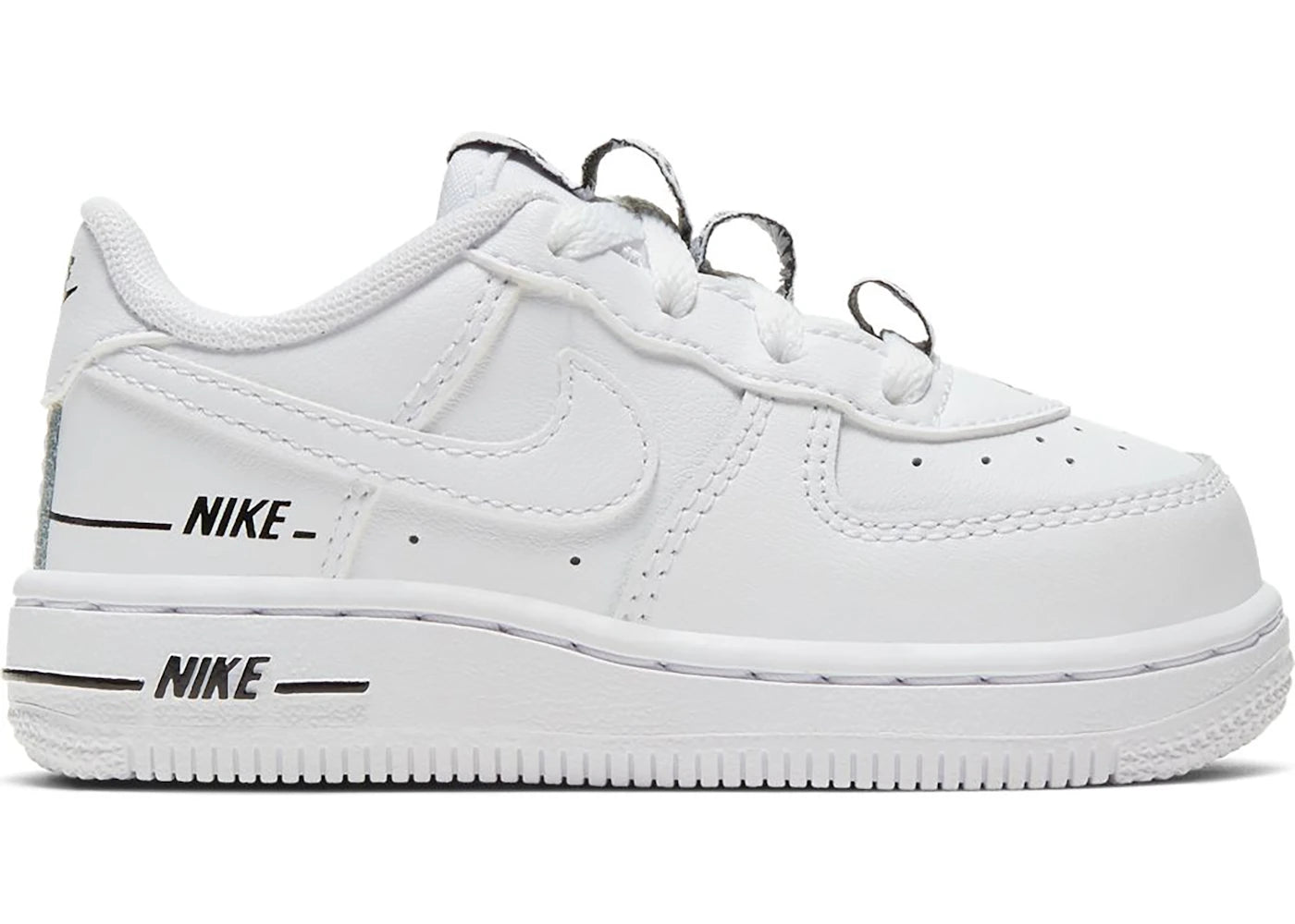 Nike Air Force 1 Low-Double Air White Black (TD)