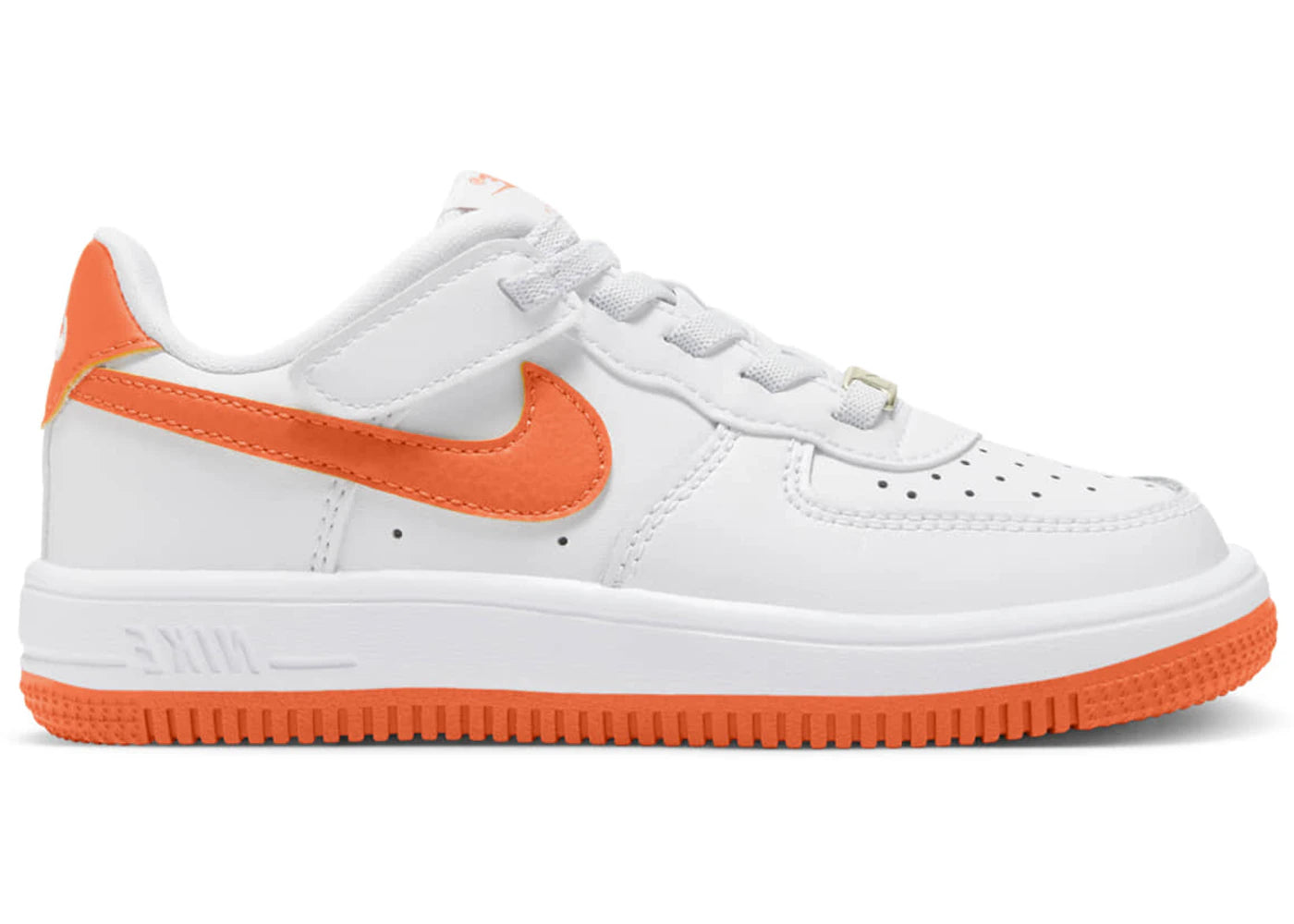Nike Air Force 1 Low EasyOn-White Safety Orange (PS)