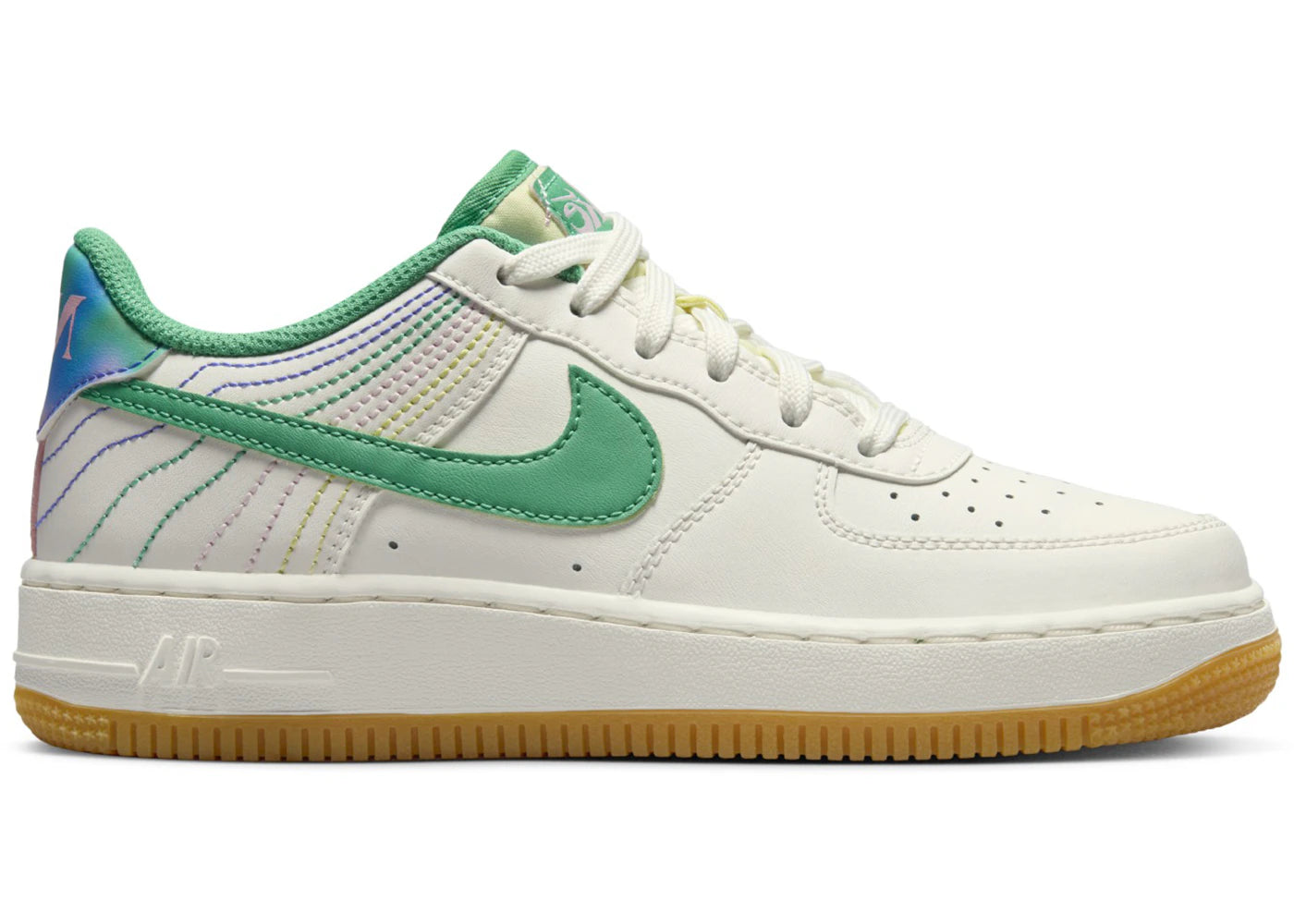 Nike Air Force 1 Low LV8 3-Heel Stitch Sail Stadium Green (GS)