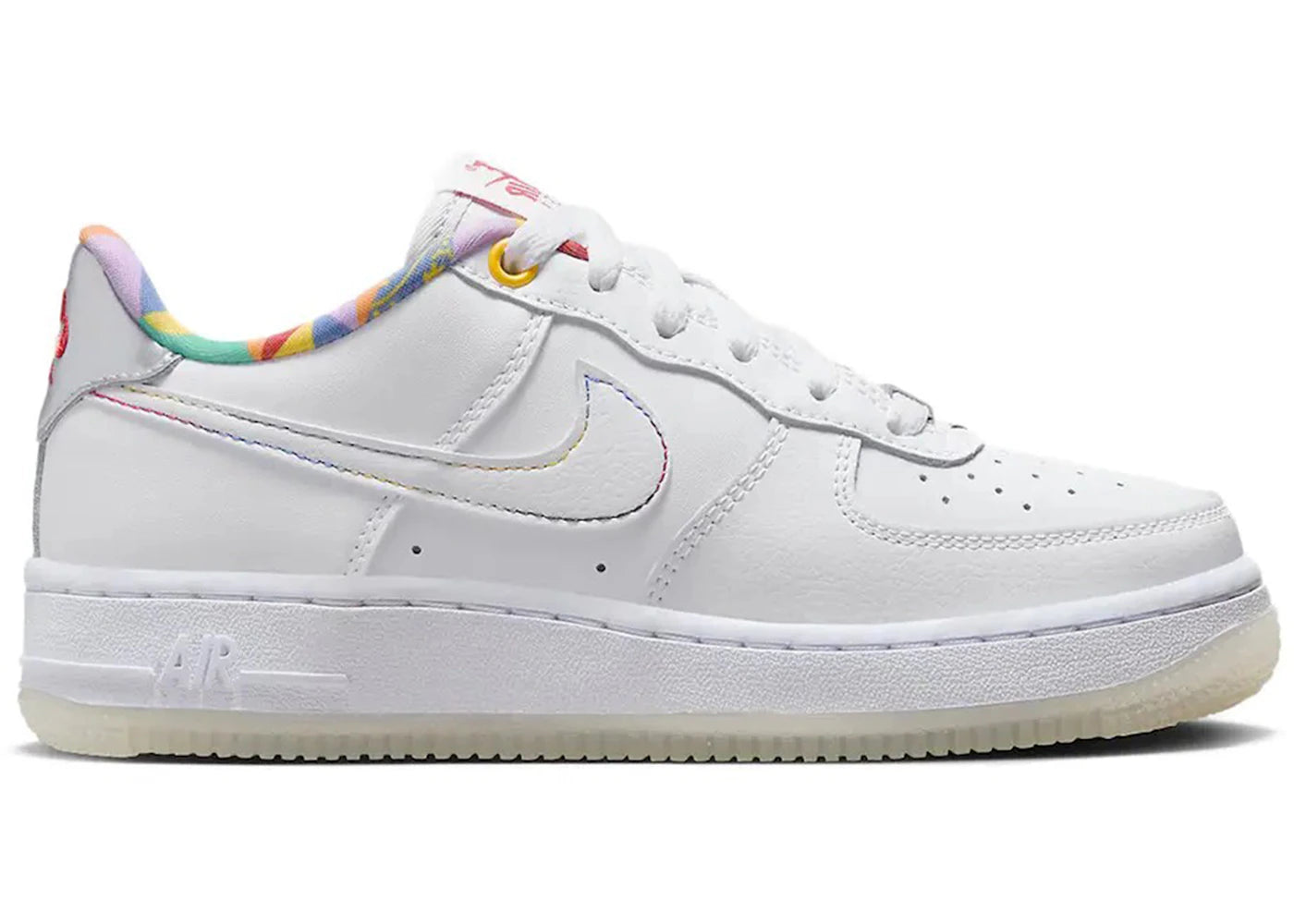 Nike Air Force 1 Low LV8-White Playful Print (GS)
