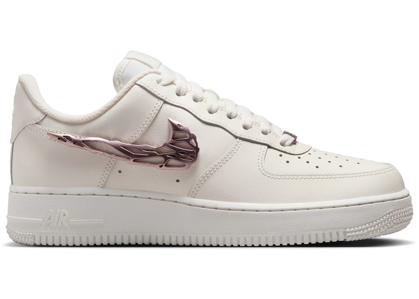 Nike Air Force 1 Low-Liquid Metal Swoosh Metallic Rose Gold (Women's)