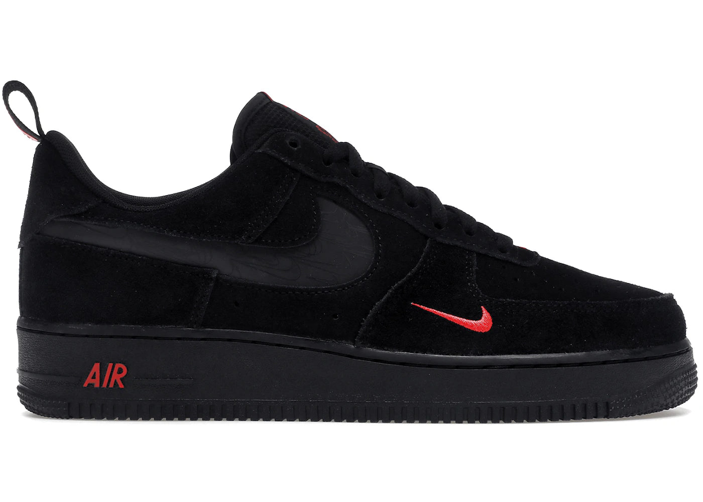 Nike Air Force 1 Low-Multi-Swoosh Black Crimson