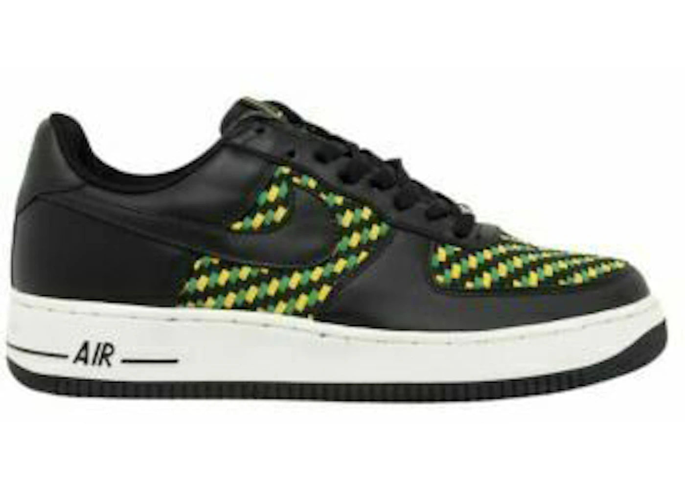 Nike Air Force 1 Low Premium-Woven Black Green Yellow
