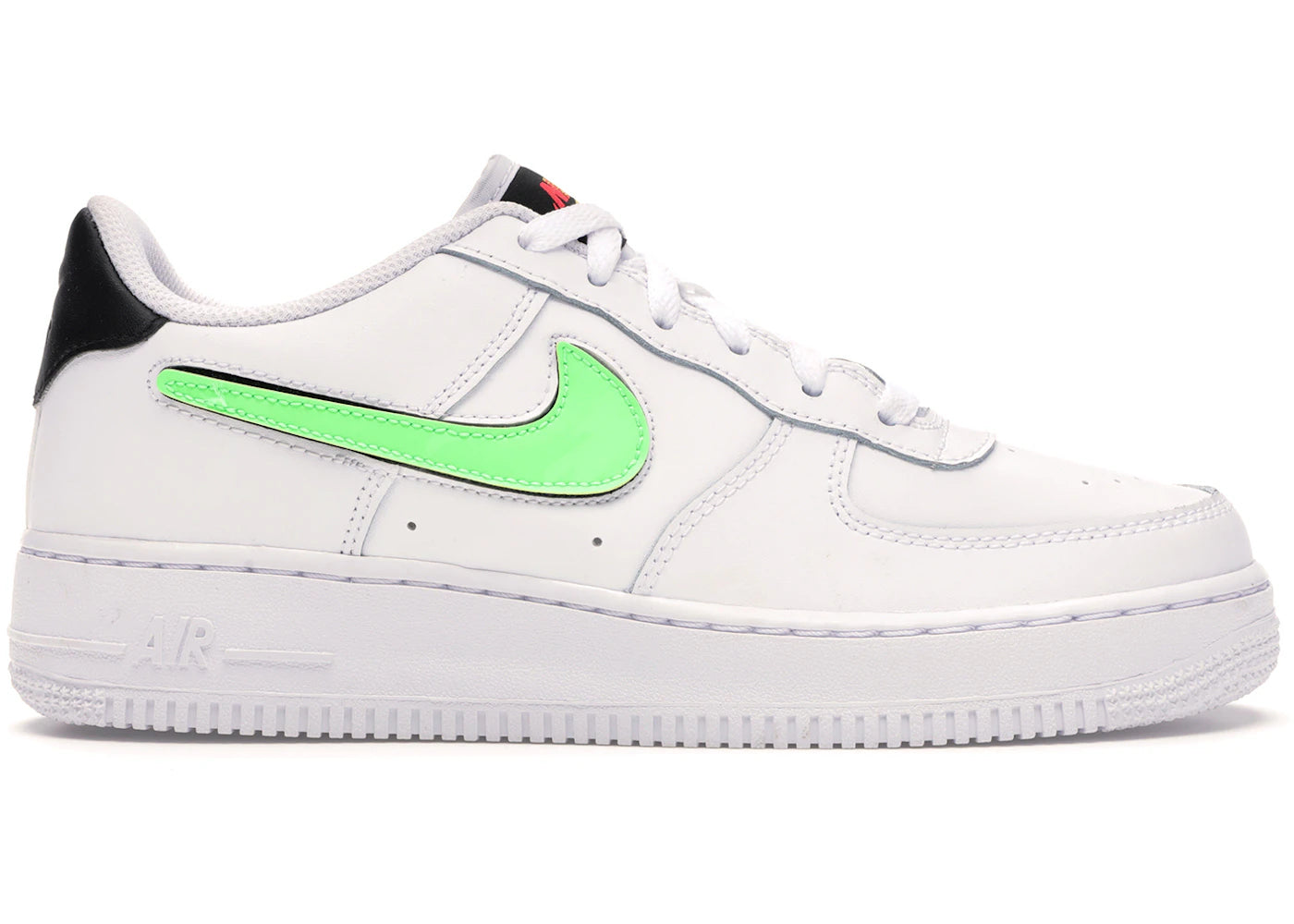 Nike Air Force 1 Low-Removable Swoosh White Green Strike (GS)