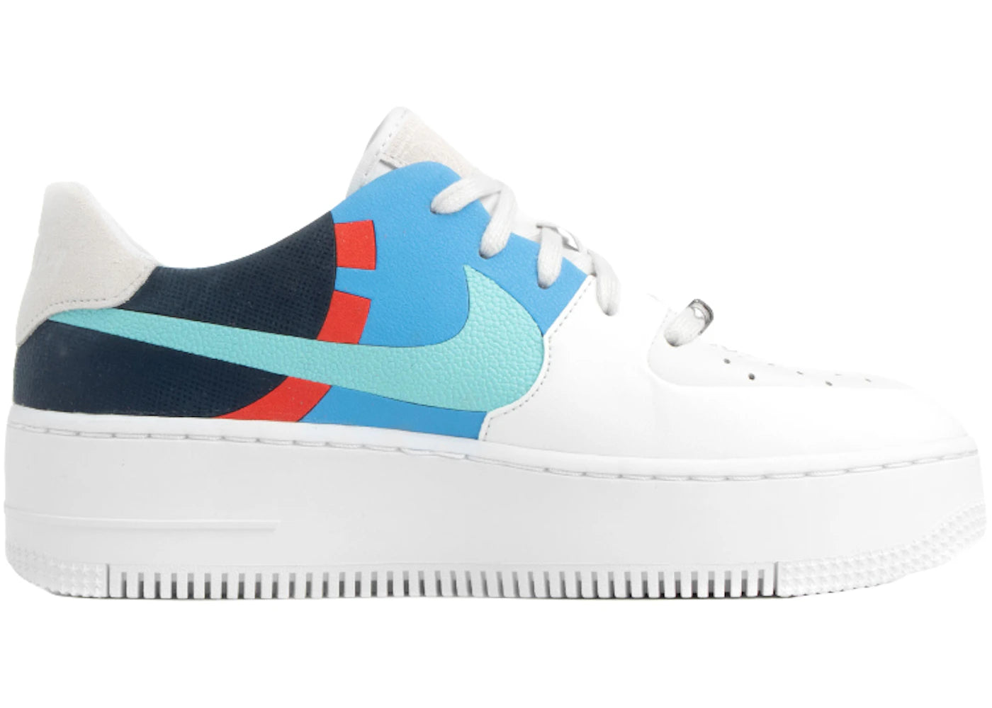 Nike Air Force 1 Low-Sage White Light Blue (Femme)