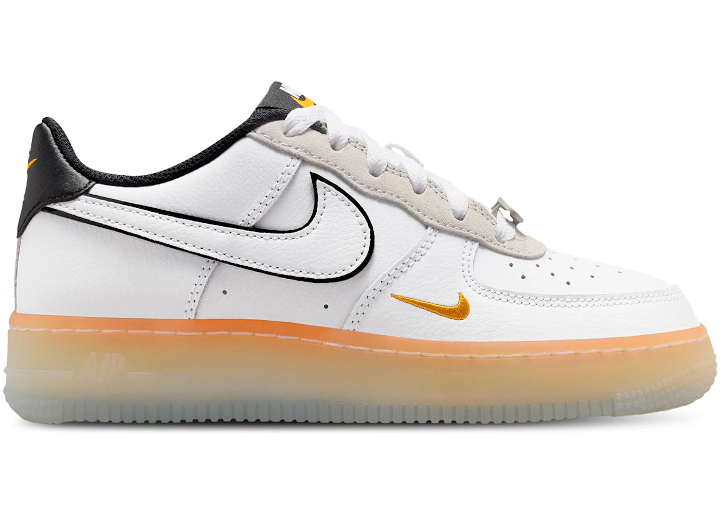 Nike Air Force 1 Low White Black Orange Peel