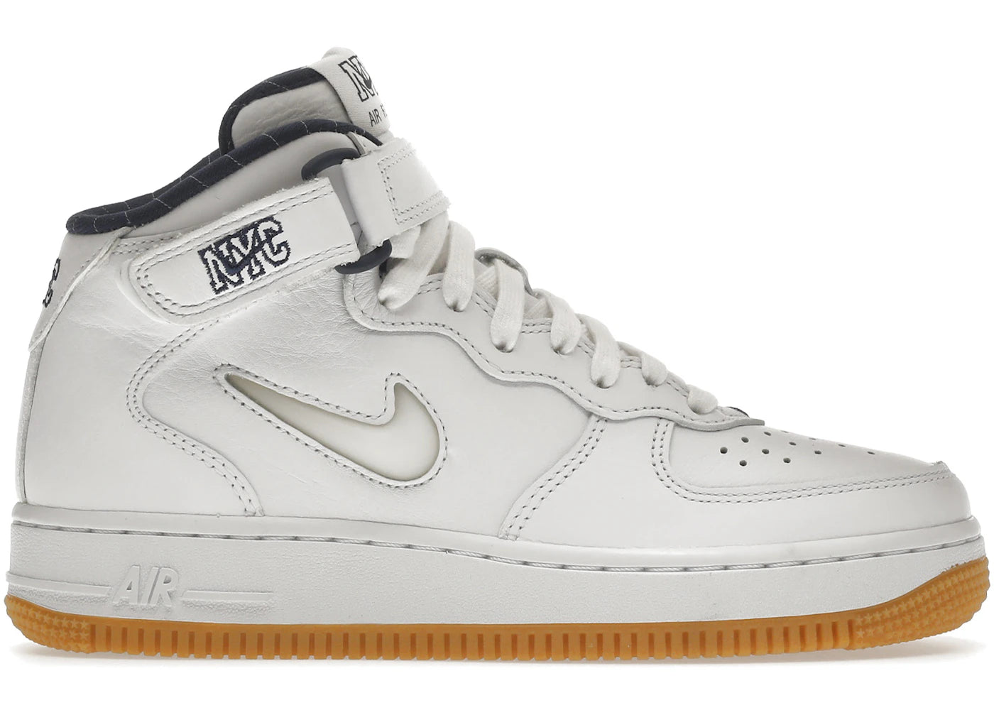 Nike Air Force 1 Mid QS-Jewel NYC White Midnight Navy