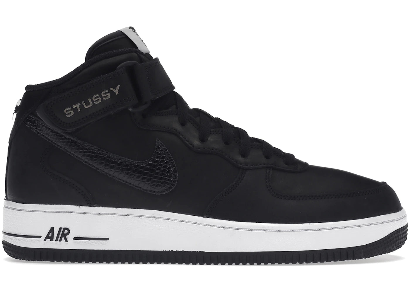 Nike Air Force 1 Mid-Stussy Black White