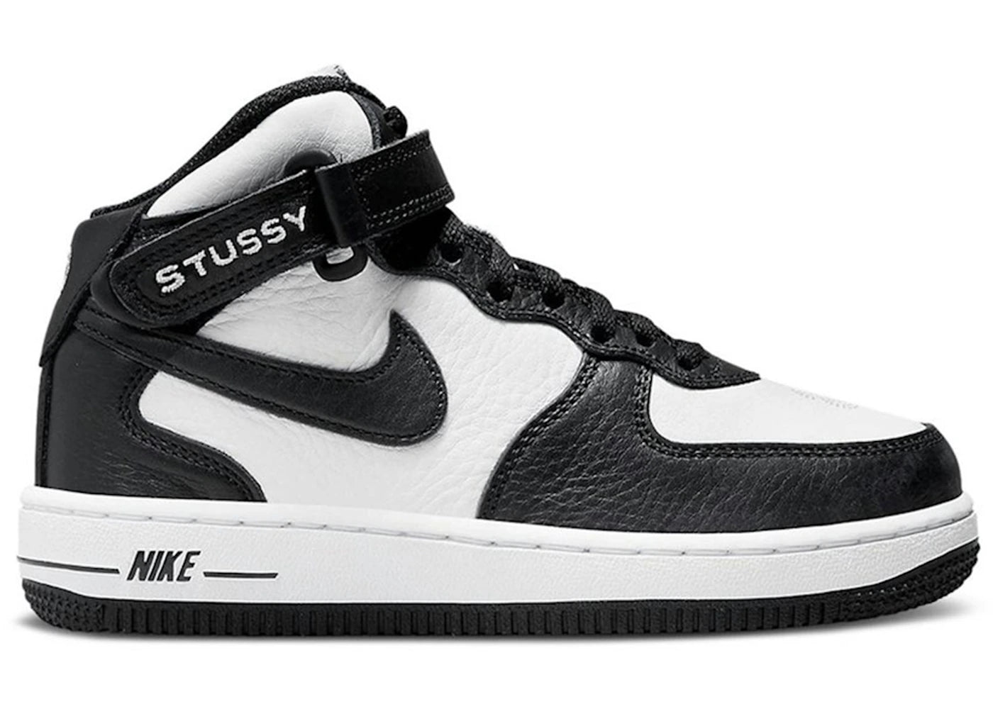 Nike Air Force 1 Mid-Stussy Light Bone Black (PS)