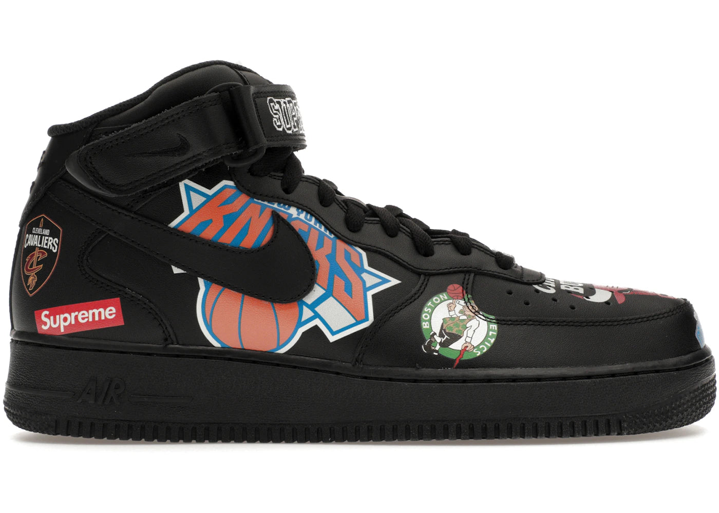 Nike Air Force 1 Mid Supreme NBA Noir