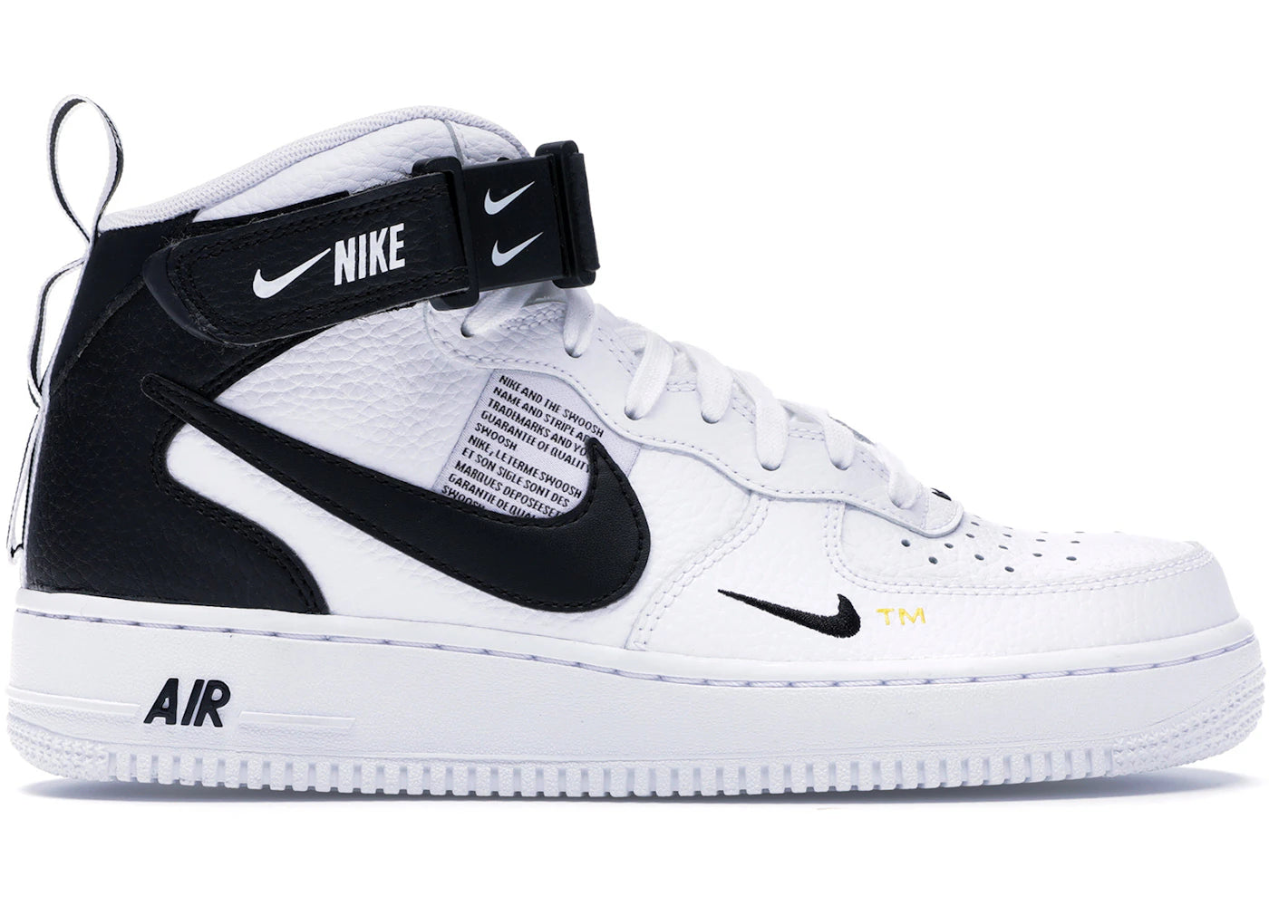 Nike Air Force 1 Mid Utility-White Black