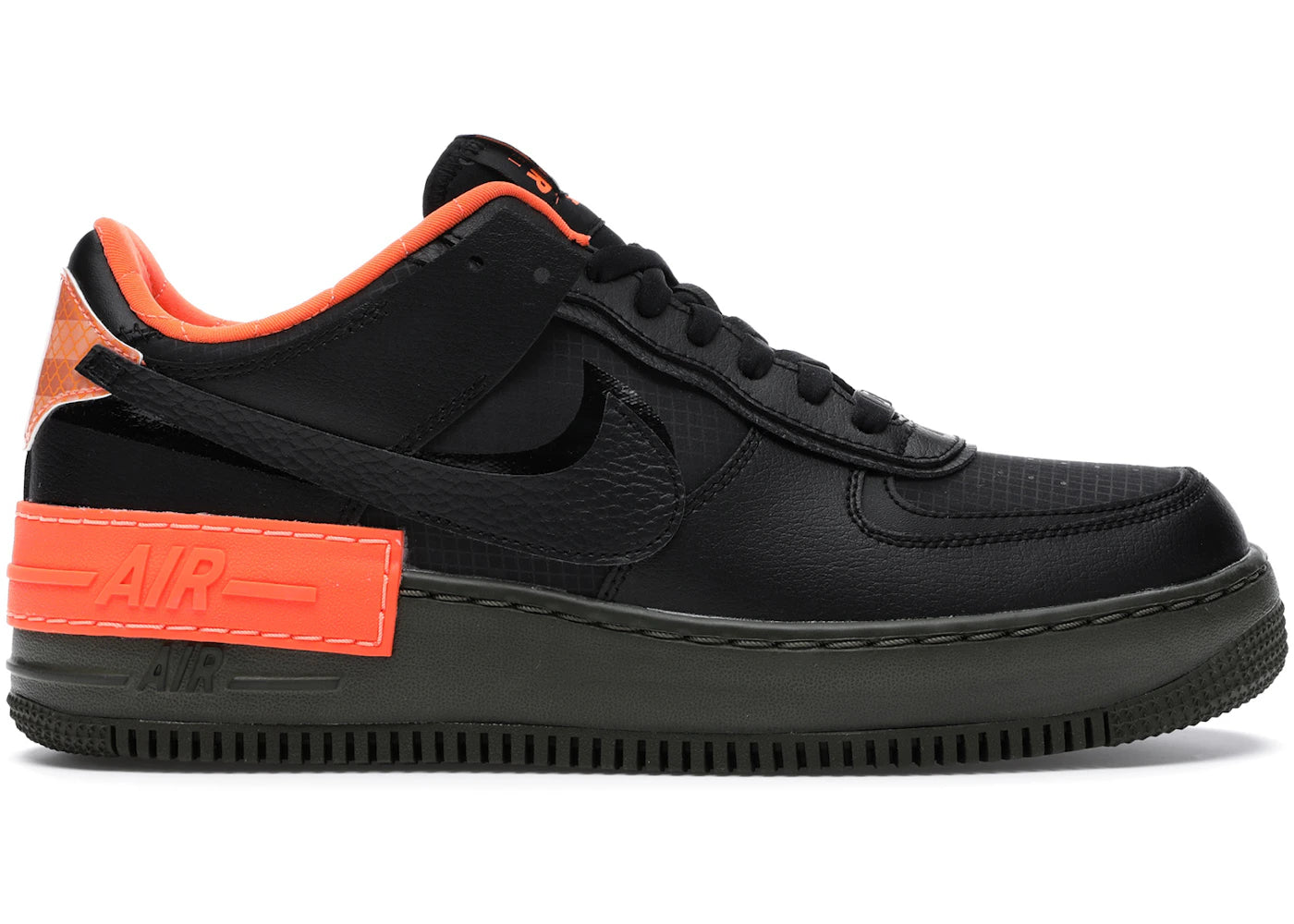 Nike Air Force 1 Low Shadow-Black Hyper Crimson Cargo Khaki (Women's)