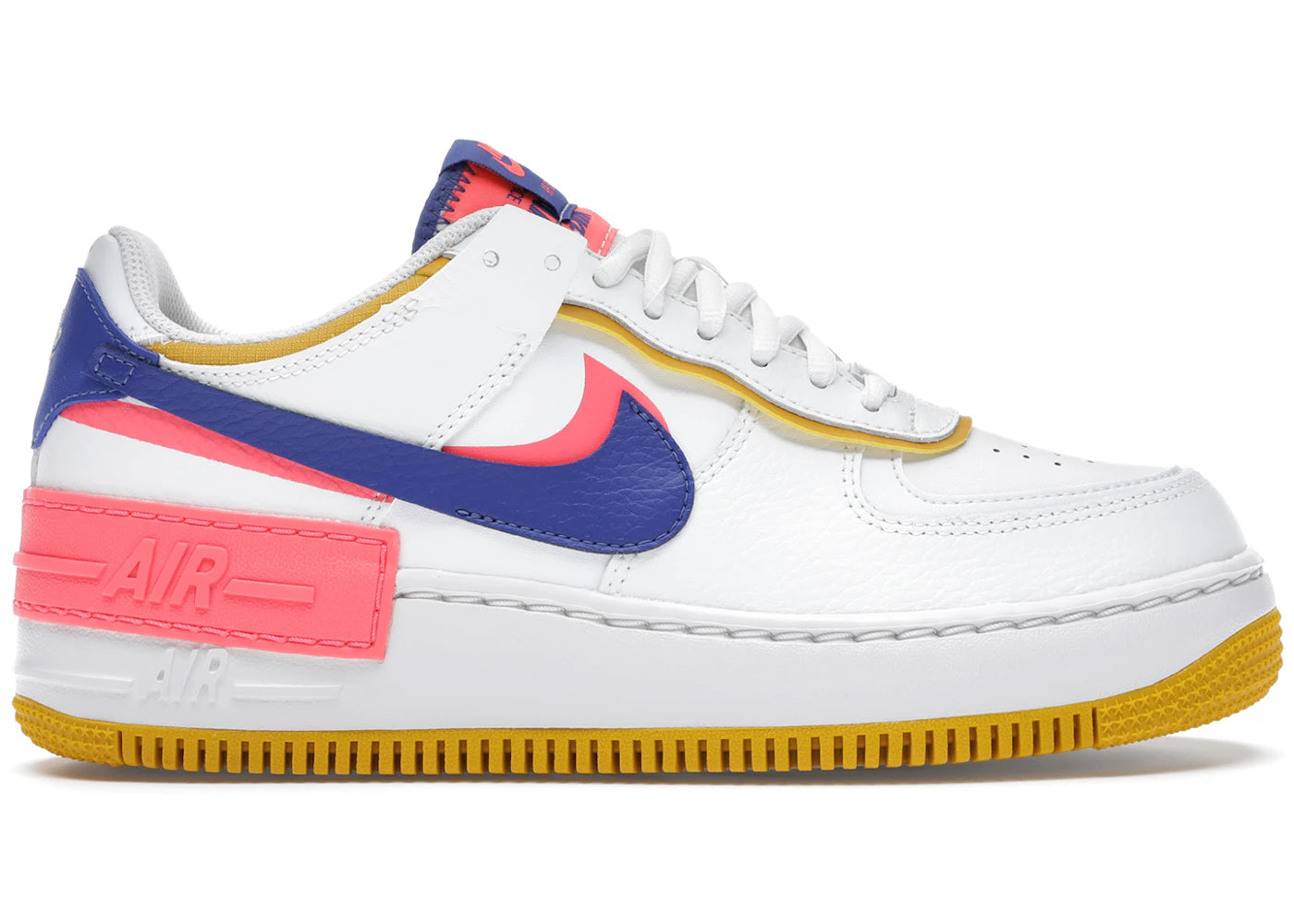 Nike Air Force 1 Low Shadow-White Flash Crimson Astronomy Blue (Women's)
