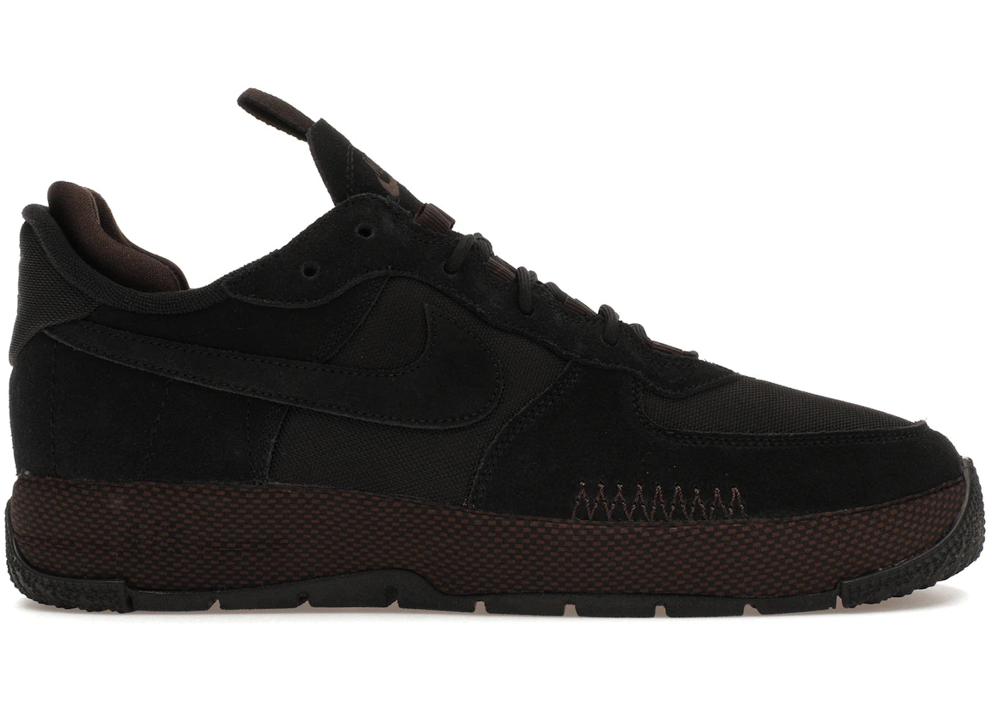 Nike Air Force 1 Wild Low-Black Velvet Brown (Women's)