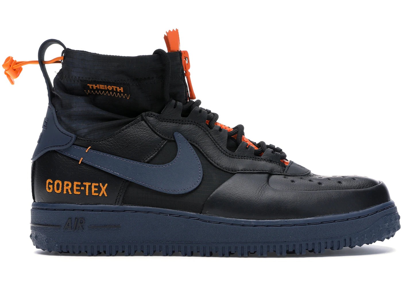 Nike Air Force 1 Winter Gore-Tex Black Bright Ceramic Thunder Blue - main view
