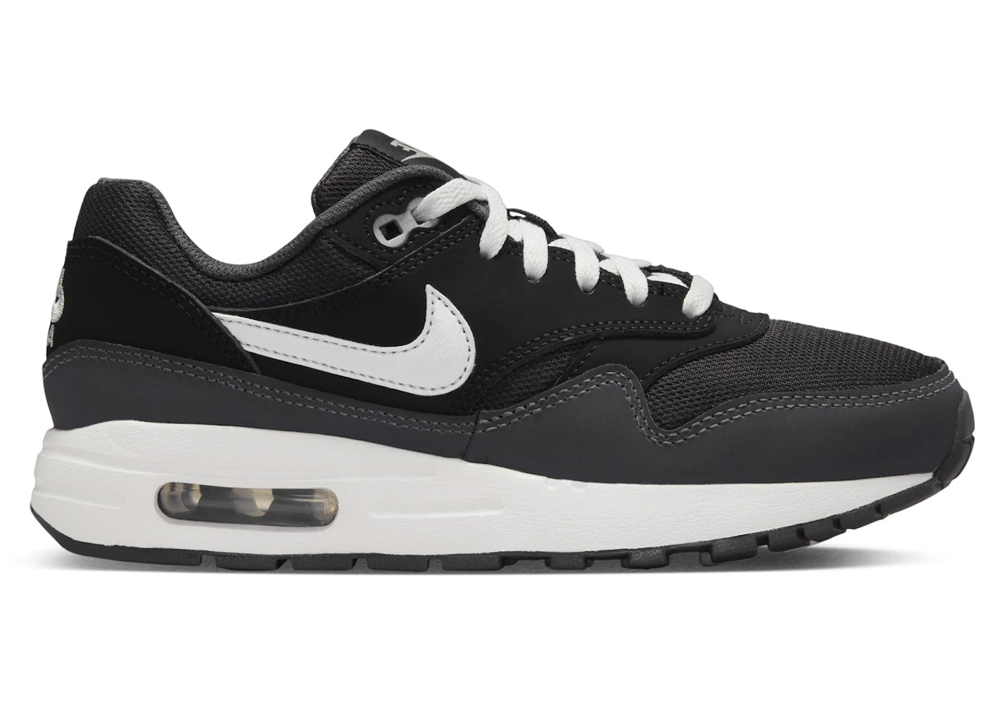 Nike Air Max 1 Black Anthracite Metallic Silver White
