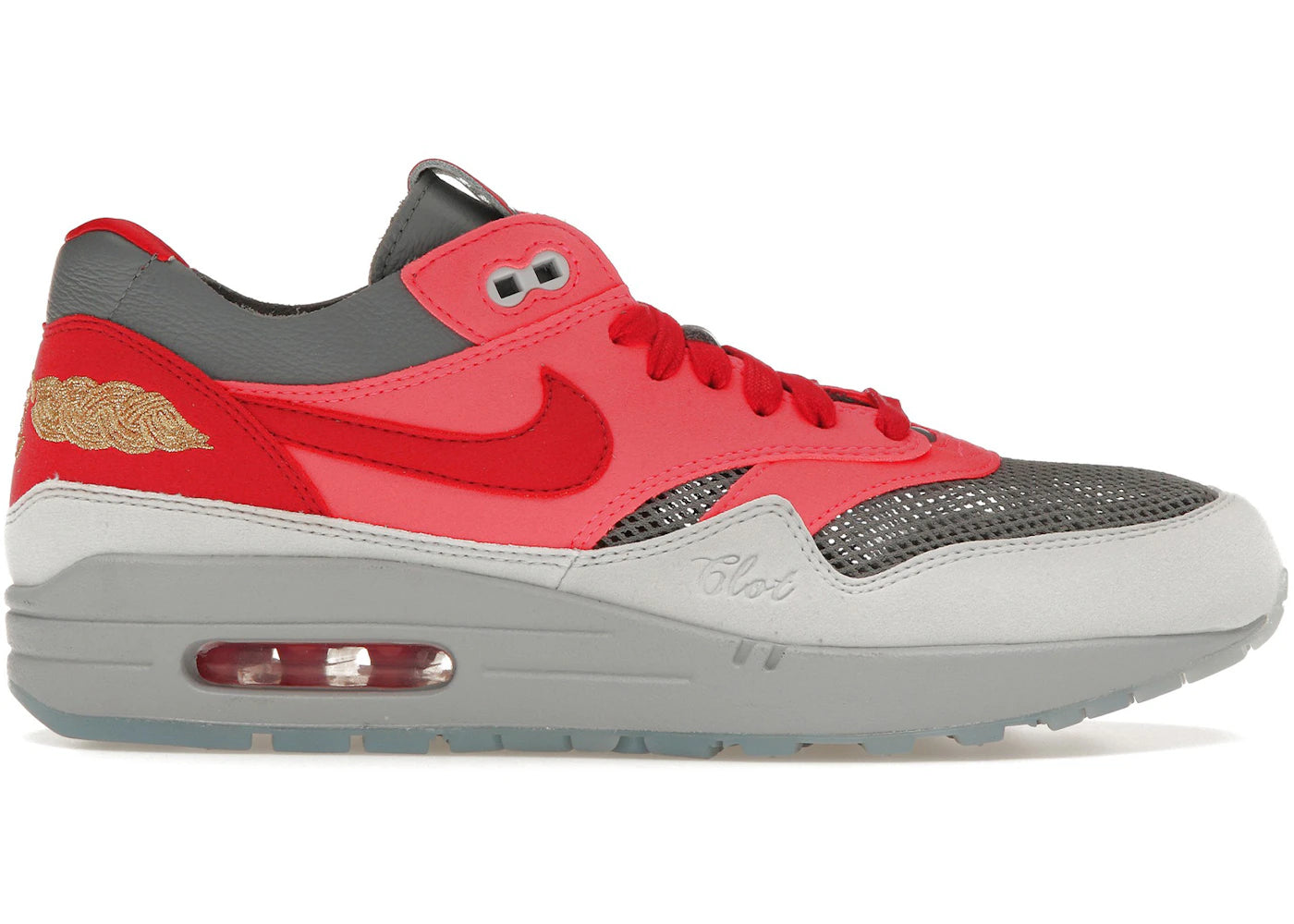 Nike Air Max 1-CLOT Kiss of Death Solar Red (Special Box)