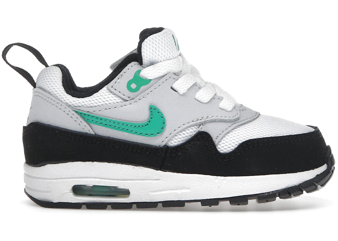Nike Air Max 1 EasyOn White Pure Platinum Black Stadium Green
