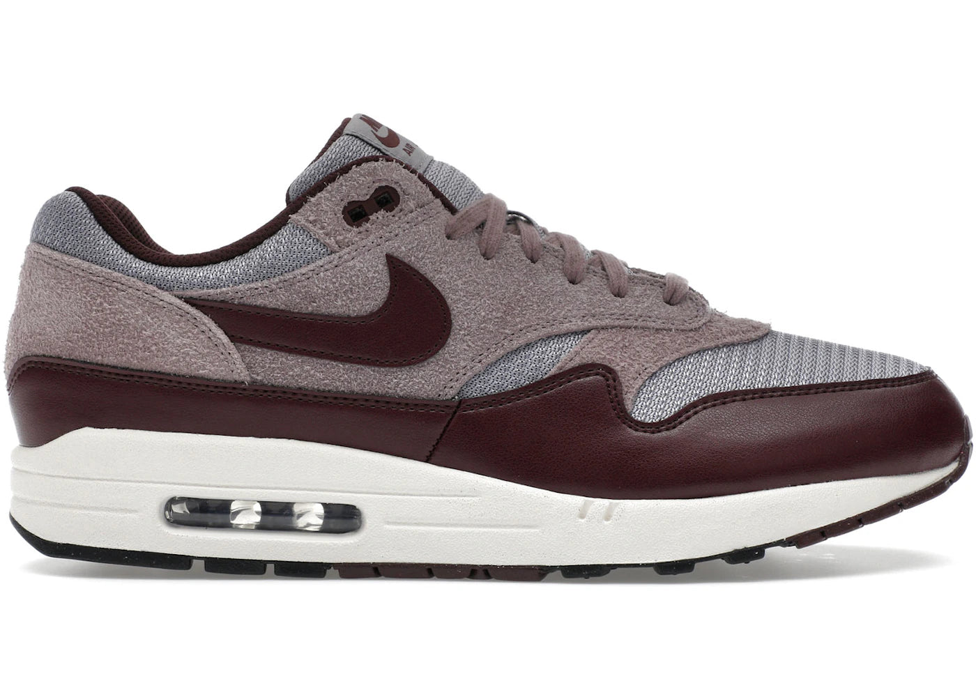 Nike Air Max 1 Essential PRM-Cement Grey Burgundy Crush