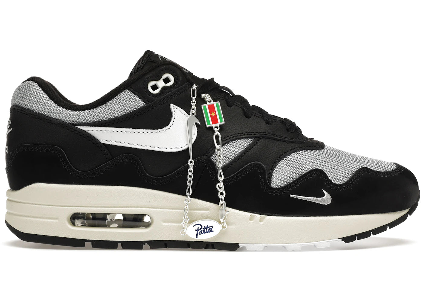Nike Air Max 1 - Patta Waves Noir (avec bracelet)