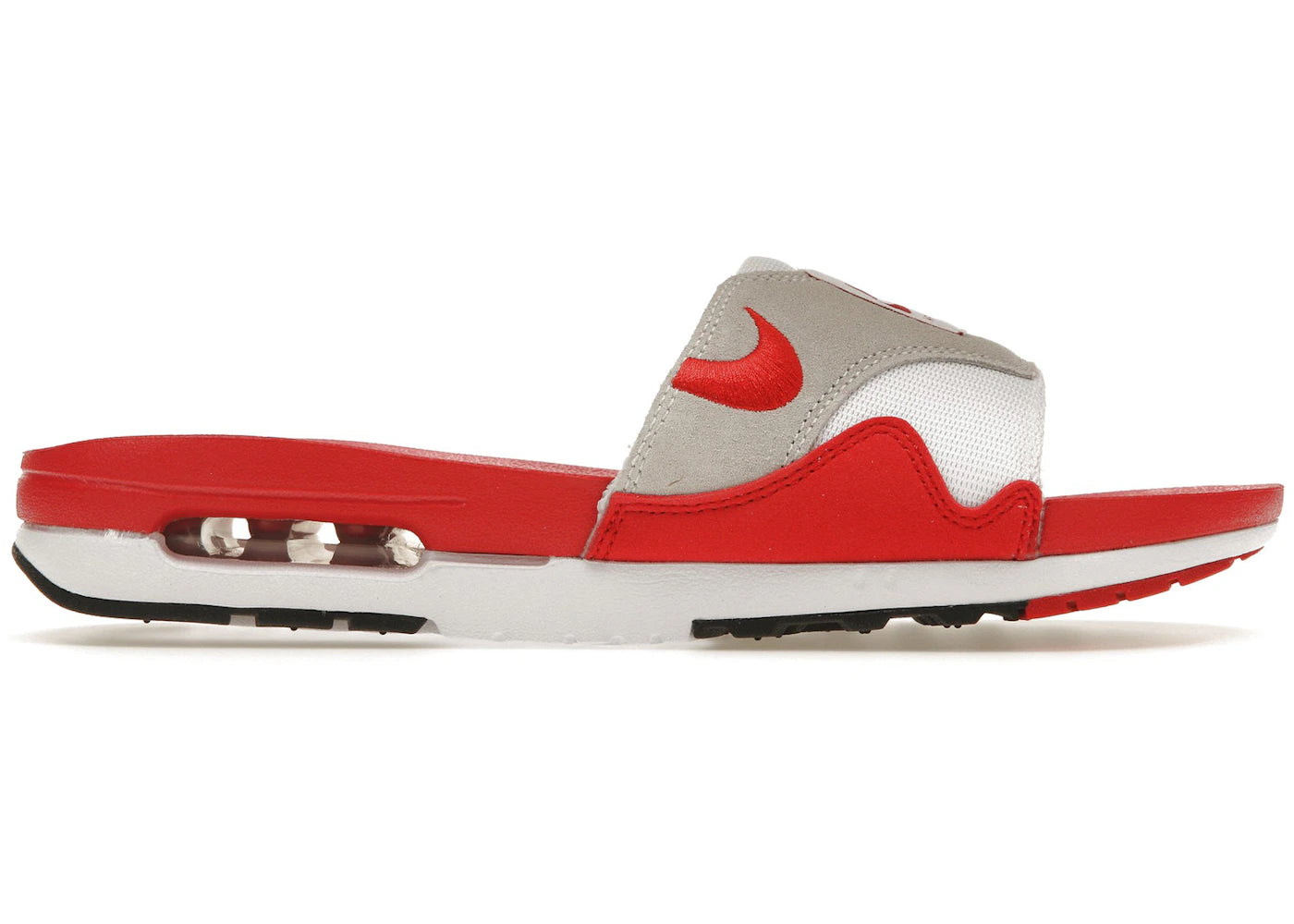 Nike Air Max 1 Slide-White University Red