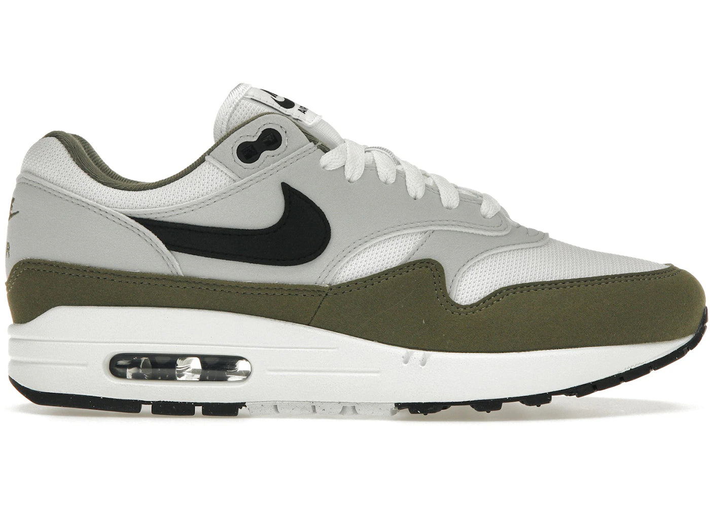 Nike Air Max 1-White Black Medium Olive